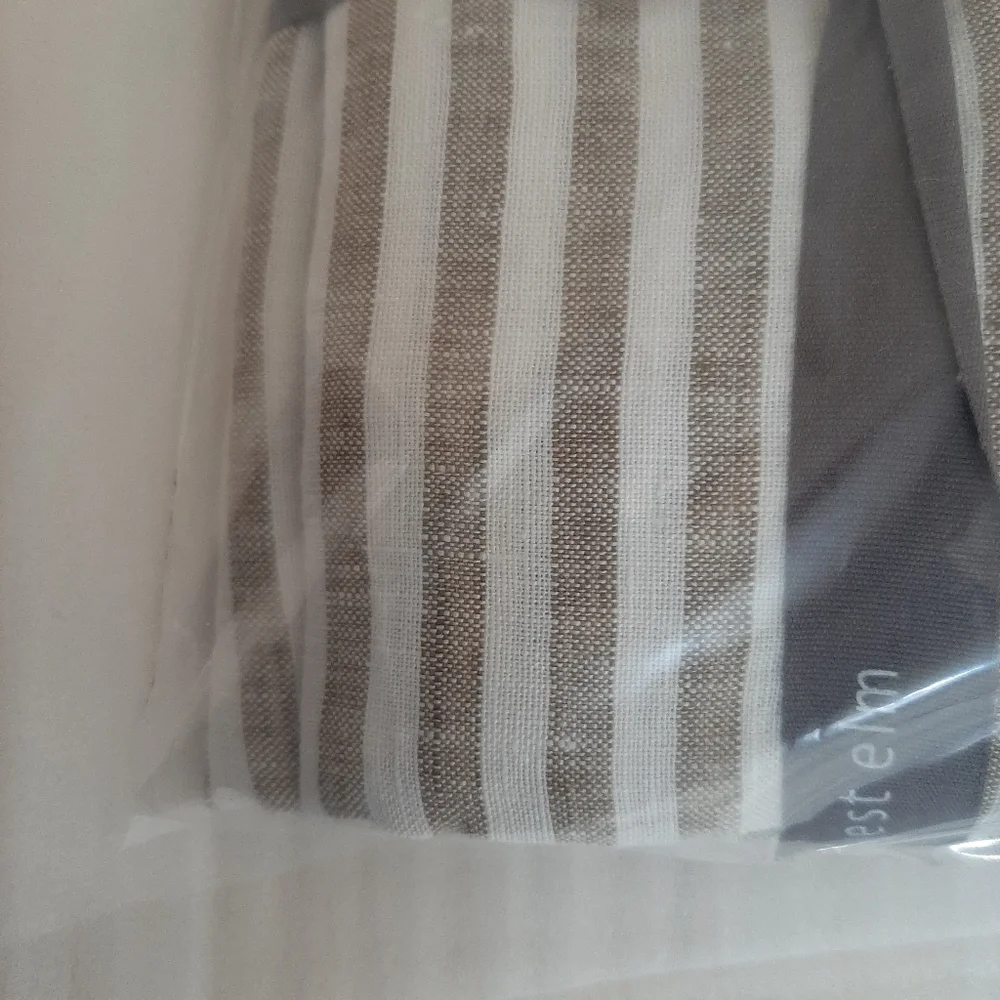 West Elm Belgian Flax Linen King Shams Cedar